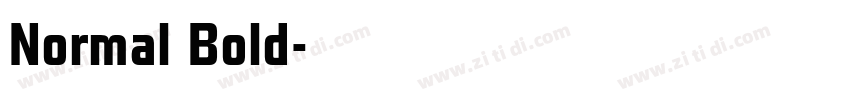 Normal Bold字体转换
